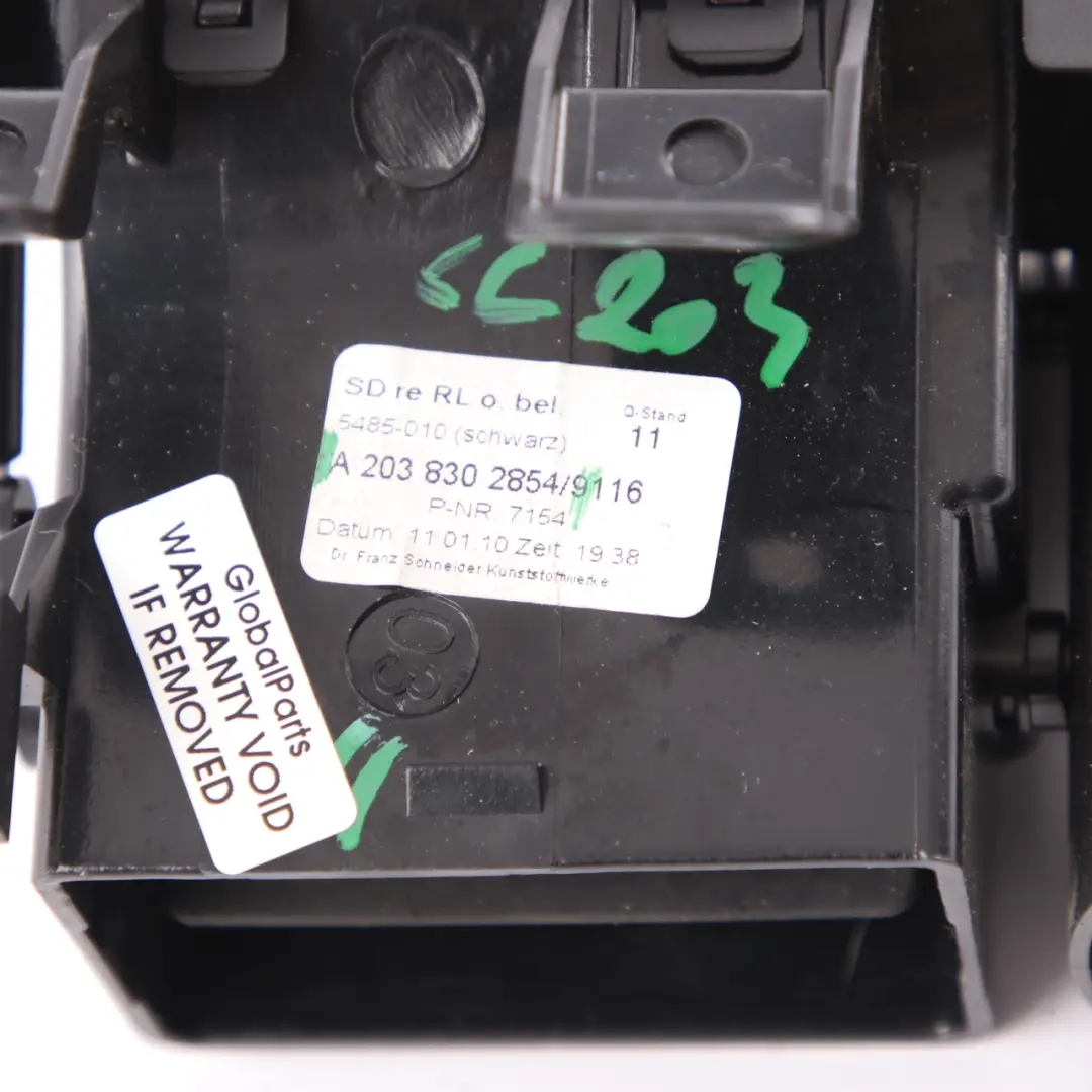 Dashboard Air Vent Nozzle Front Right O/S to Mercedes CL203 with Part number A2038302854 Mercedes CL203 Dashboard Air Vent Nozzle Front Right O/S - SKU A2038302854 - Part number A2038302854