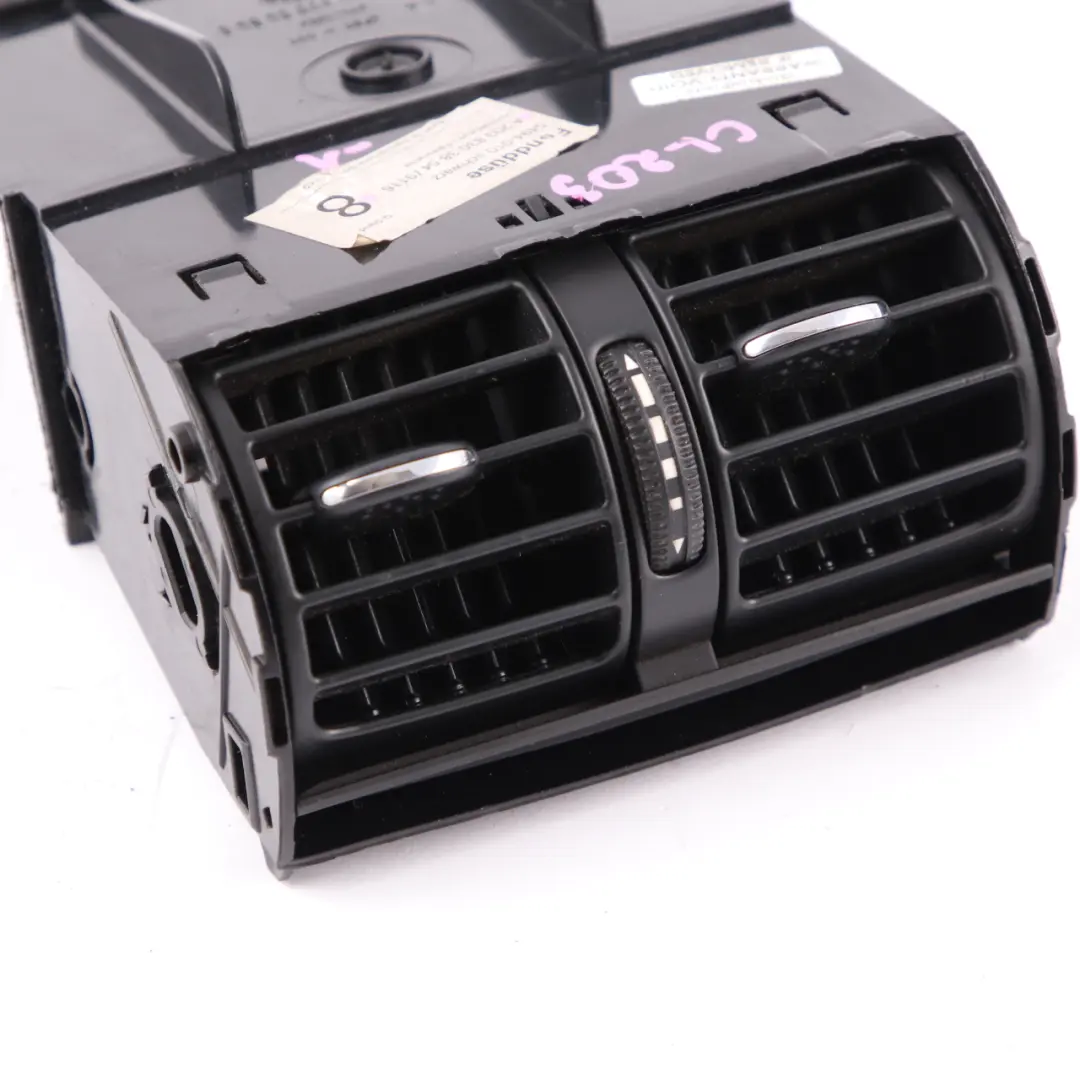 Centre Console Rear Air Vent Nozzle Grill Black to Mercedes CL203 with Part number A2038303854 Mercedes CL203 Centre Console Rear Air Vent Nozzle Grill Black - SKU A2038303854-1 - Part number A2038303854
