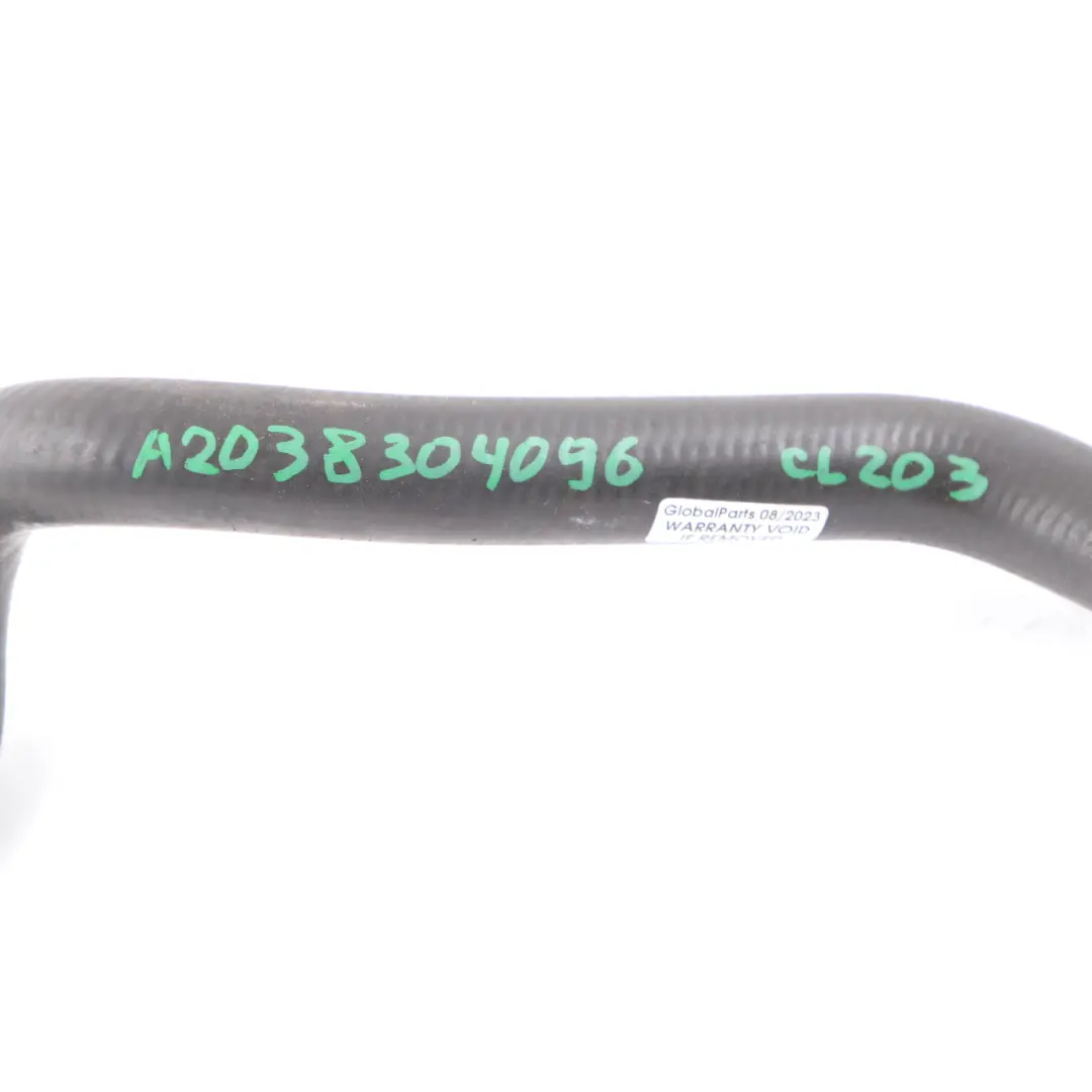 Tuyau d'eau Mercedes W203 W209 Conduite de liquide refroidissement A2038304796  - SKU A2038304096 - Numéro de pièce A2038304096