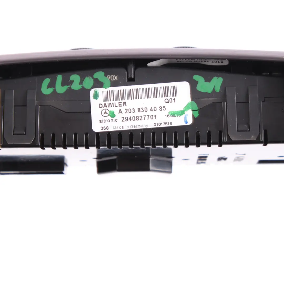 Climate Heater Switch Mercedes CL203 C209 Control Unit Panel Button A2038304085 to with Part number A2038304185 Climate Heater Switch Mercedes CL203 C209 Control Unit Panel Button A2038304085 - SKU A2038304185-1 - Part number A2038304185