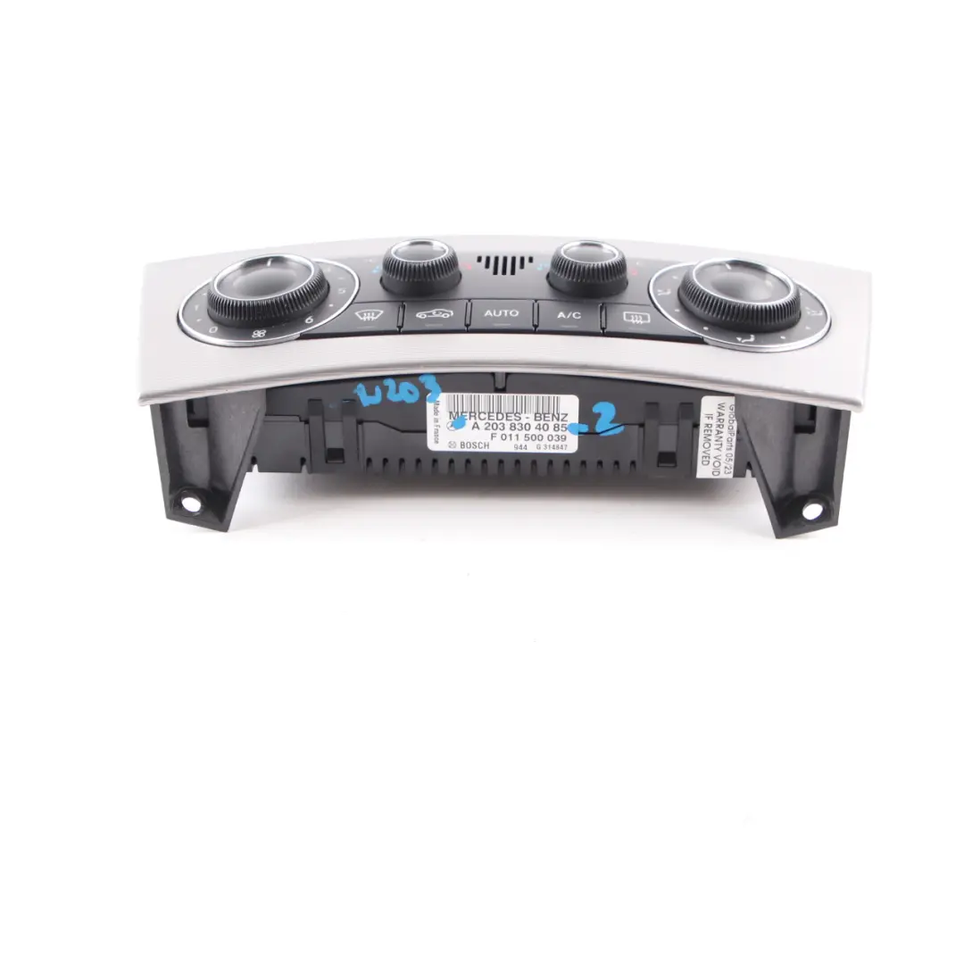 Climate Heater Switch Mercedes CL203 C209 Control Unit Panel Button A2038304085 to with Part number A2038304185 Climate Heater Switch Mercedes CL203 C209 Control Unit Panel Button A2038304085 - SKU A2038304185-2 - Part number A2038304185