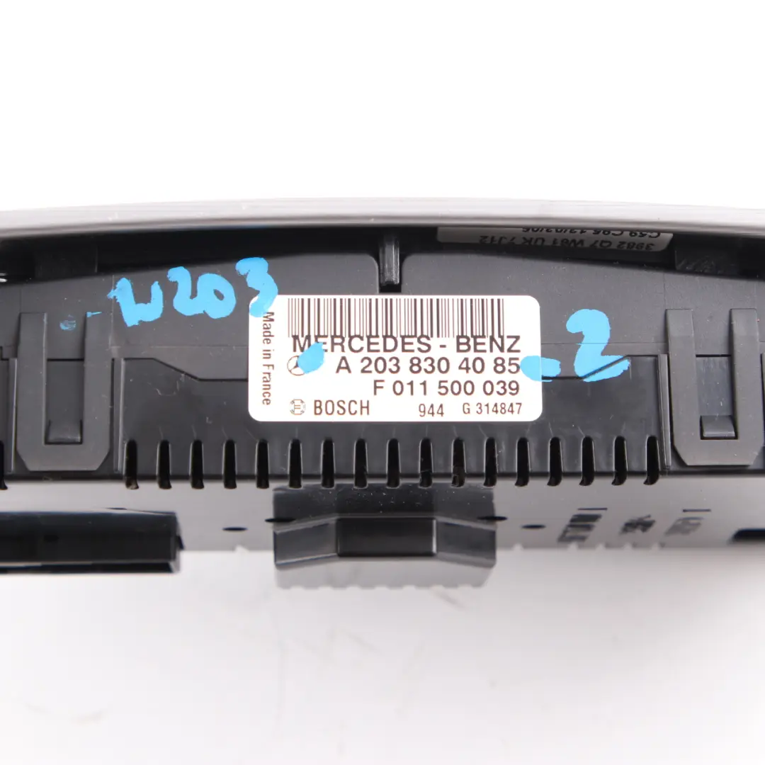 Climate Heater Switch Mercedes CL203 C209 Control Unit Panel Button A2038304085 to with Part number A2038304185 Climate Heater Switch Mercedes CL203 C209 Control Unit Panel Button A2038304085 - SKU A2038304185-2 - Part number A2038304185
