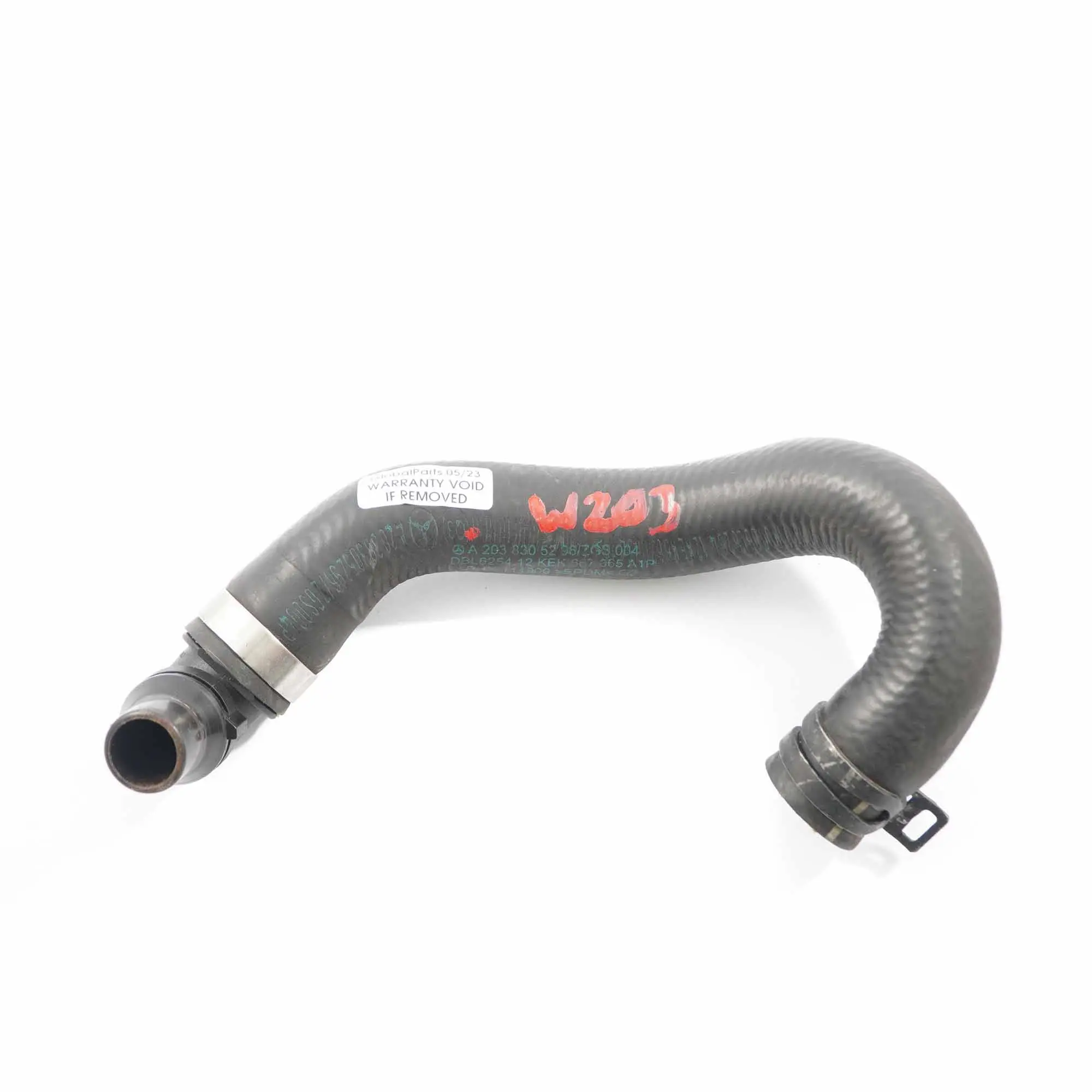 Tubo dell'acqua Mercedes W203 W209 M272 raffreddamento tubo linea A2038305296