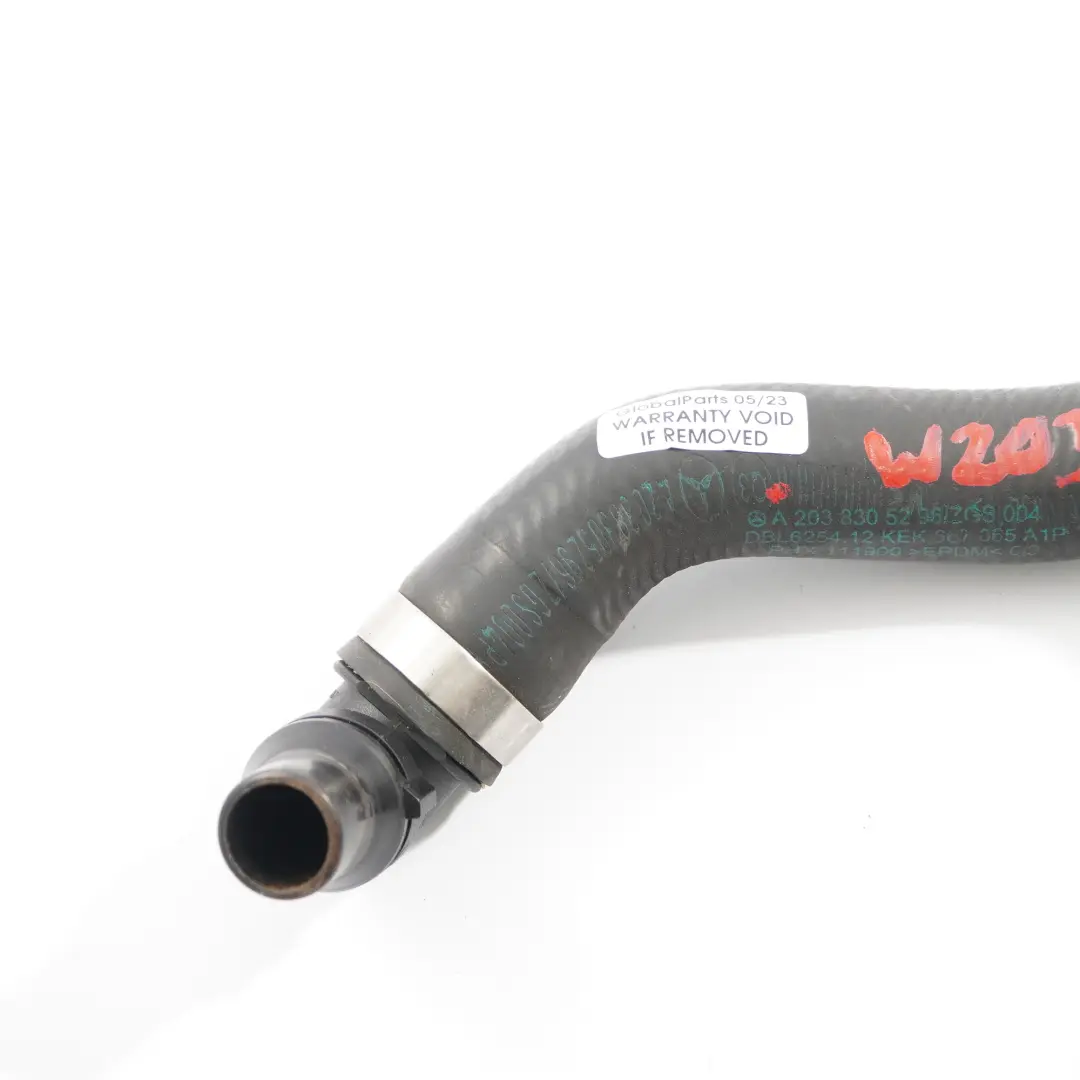  Water Hose Mercedes W203 W209 M272 Petrol Cooling Coolant Pipe Line - SKU A2038305296 - Part number A2038305296