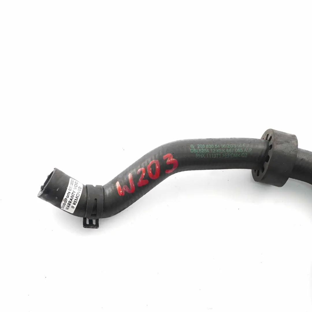  Water Hose Mercedes W203 W209 OM646 Cooling Coolant Pipe Line - SKU A2038305496 - Part number A2038305496