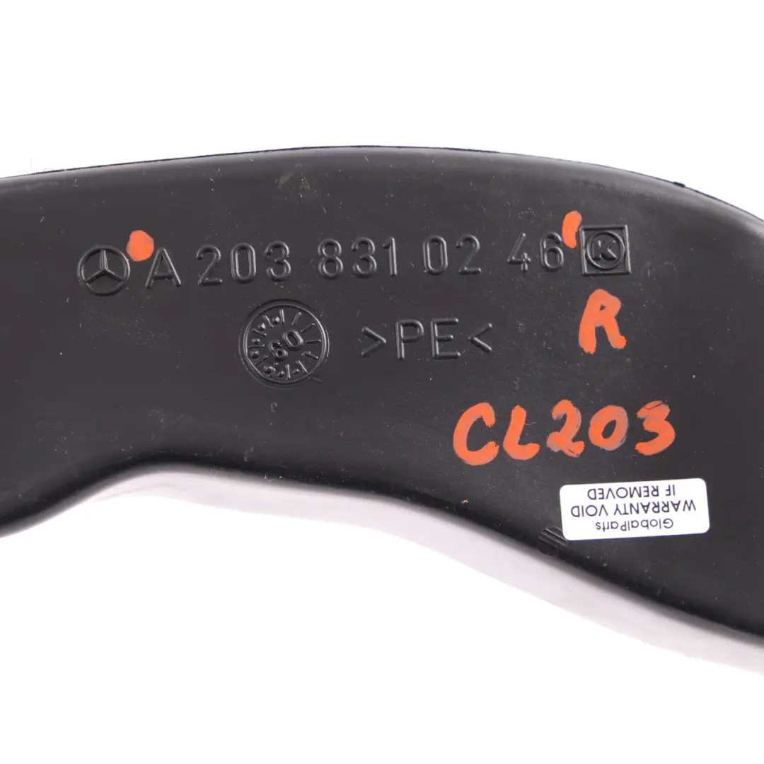 Dashboard Air Duct Channel Pipe Tube Right O/S to Mercedes CL203 with Part number A2038310246 Mercedes CL203 Dashboard Air Duct Channel Pipe Tube Right O/S - SKU A2038310246 - Part number A2038310246