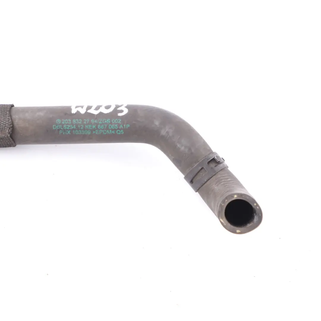 Coolant Rubber Hose Expansion Tank Pipe to Mercedes W203 A209 C209 with Part number A2038322794 Mercedes W203 A209 C209 Coolant Rubber Hose Expansion Tank Pipe - SKU A2038322794 - Part number A2038322794