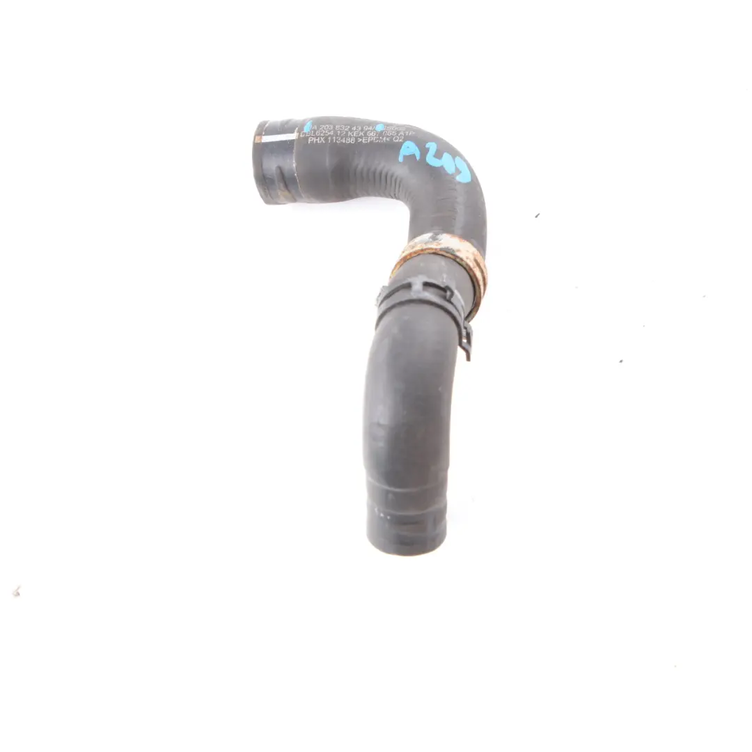  Water Hose Mercedes W203 W209 M272 Cooling Coolant Pipe Line - SKU A2038324394 - Part number A2038324394