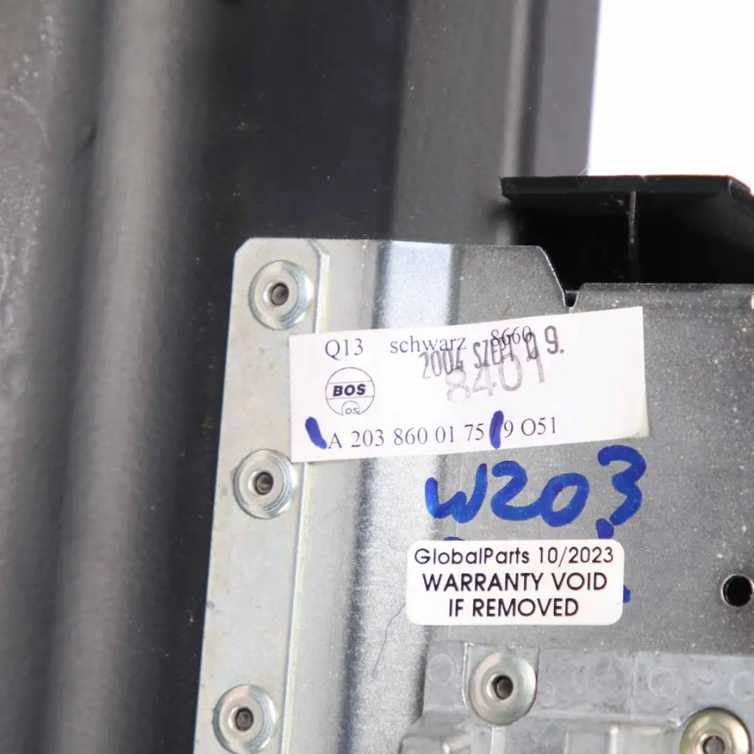 Compartment Roller Blind Parcel Shelf Cover to Mercedes W203 Estate with Part number A2038600175 Mercedes W203 Estate Compartment Roller Blind Parcel Shelf Cover - SKU A2038600175 - Part number A2038600175