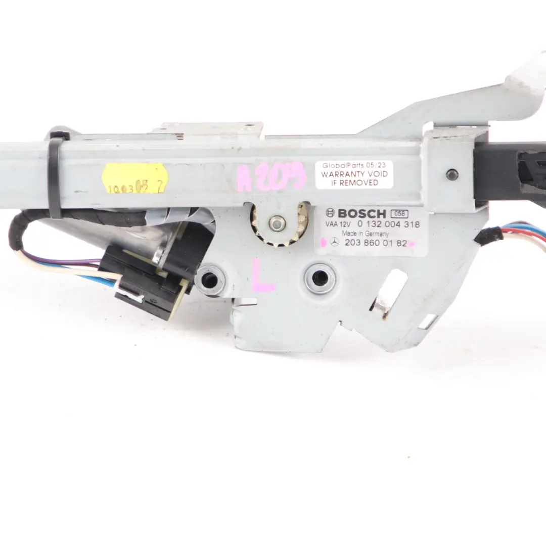  Seatbelt Guide Mercedes W209 CLK Left N/S Seat Belt Feeder Guide - SKU A2038600182 - Part number A2038600182
