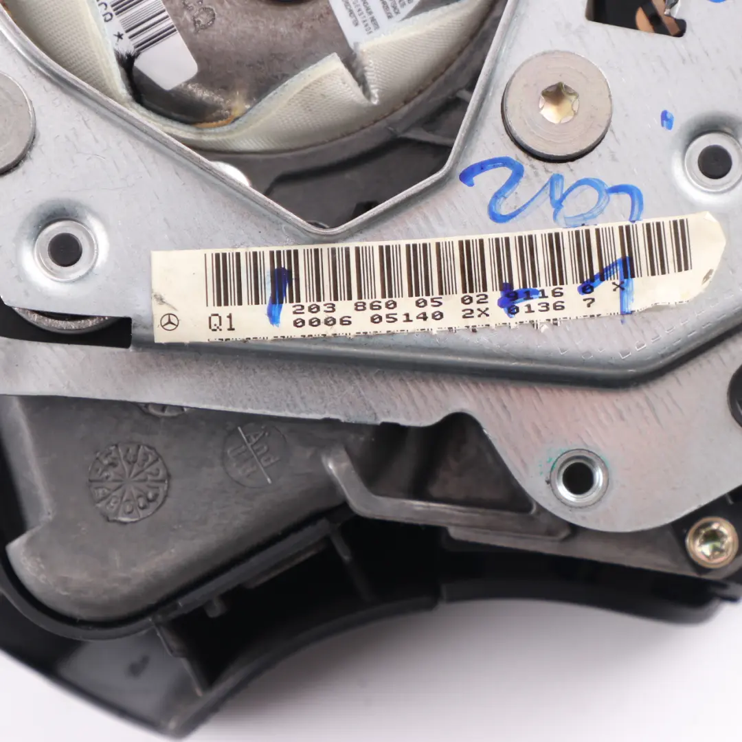 Mercedes W203 Module Airbag volant noir - SKU A2038600502-1 - Numéro de pièce A2038600502