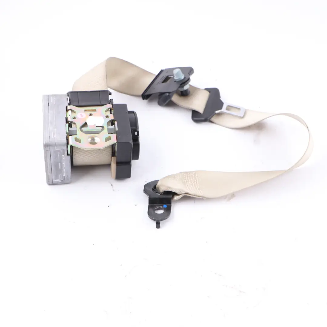 Mercedes W203 Seatbelt Front Left N/S Seat Safety Upper Belt Beige - SKU A2038600986-2 - Part number A2038600986