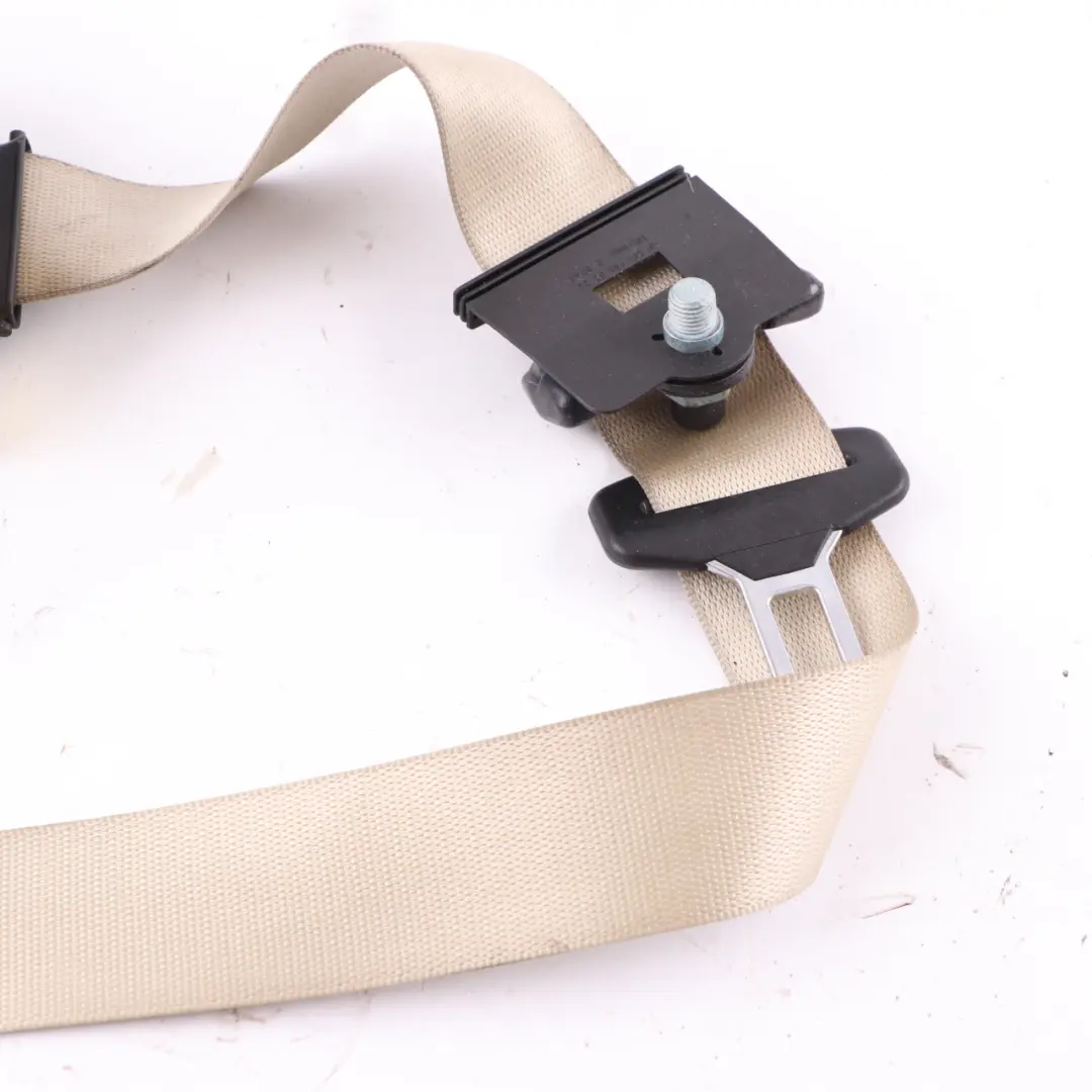 Seatbelt Front Left N/S Seat Safety Upper Belt Beige to Mercedes W203 with Part number A2038600986 Mercedes W203 Seatbelt Front Left N/S Seat Safety Upper Belt Beige - SKU A2038600986-2 - Part number A2038600986