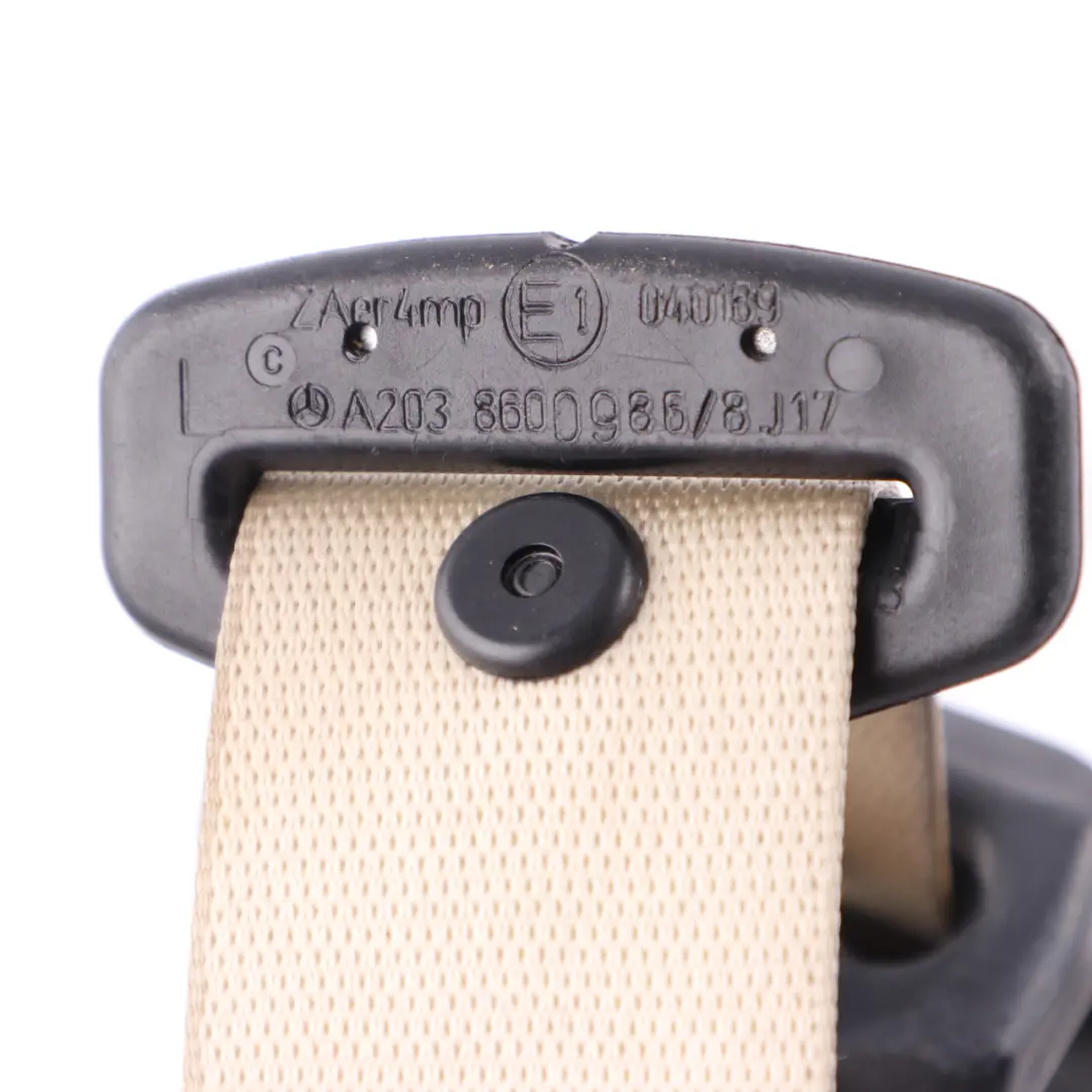  Mercedes-Benz W203 Ceinture de Securite Avant a Gauche Gris - SKU A2038600986-2 - Numéro de pièce A2038600986