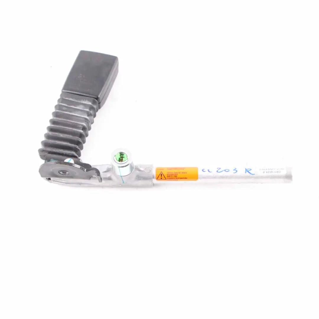 Tenditore cintura sicurezza sedile posteriore destro per Mercedes W203 con numero di parte A2038602869 Mercedes W203 Tenditore cintura sicurezza sedile posteriore destro - SKU A2038602869 - Numero di parte A2038602869