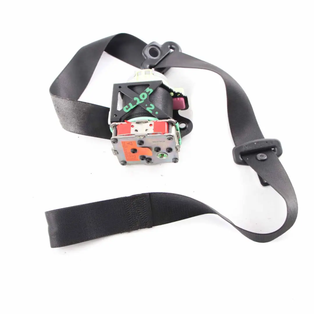Mercedes CLC CL203 Seatbelt Front Right O/S Seat Safety Belt Black - SKU A2038603886 - Part number A2038603886