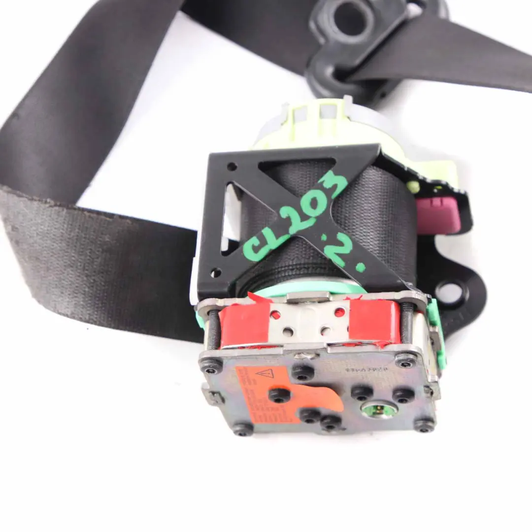 Seatbelt Front Right O/S Seat Safety Belt Black to Mercedes CLC CL203 with Part number A2038603886 Mercedes CLC CL203 Seatbelt Front Right O/S Seat Safety Belt Black - SKU A2038603886 - Part number A2038603886
