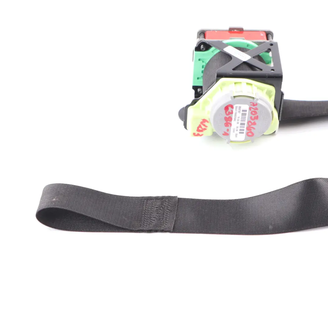 Cinturón Seguridad Delantero Izquierdo Negro para Mercedes W203 Sport Coupe CL203 con número de pieza A2038606386 Mercedes W203 Sport Coupe CL203 Cinturón Seguridad Delantero Izquierdo Negro - SKU A2038603786 - Número de pieza A2038606386