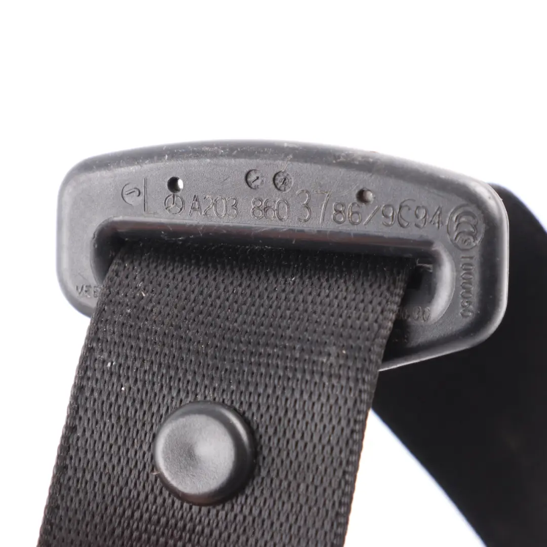 Ceinture Avant Gauche Noire pour Mercedes W203 Sport Coupe CL203 à propos du numéro de pièce A2038606386 Mercedes W203 Sport Coupe CL203 Ceinture Avant Gauche Noire - SKU A2038603786 - Numéro de pièce A2038606386
