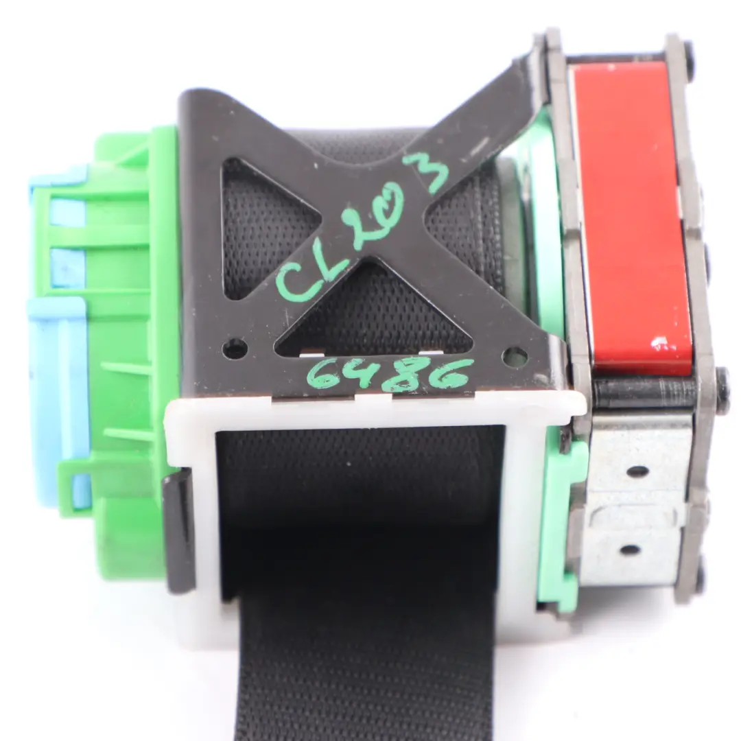 Mercedes CLC CL203 Seat Belt Front Right O/S Upper Belt Black - SKU A2038606486-1 - Part number A2038606486