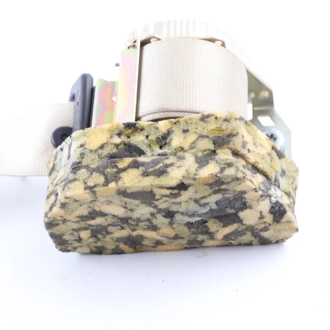 Mercedes W203 Seat Belt Rear Left N/S Safety Upper Belt Beige - SKU A2038608785-2 - Part number A2038608785