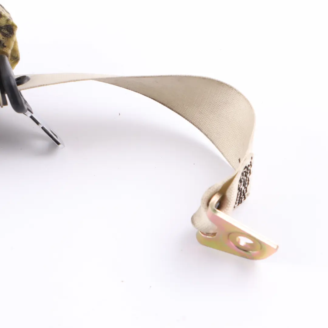 Belt Rear Left N/S Safety Upper Belt Beige to Mercedes W203 Seat with Part number A2038608785 Mercedes W203 Seat Belt Rear Left N/S Safety Upper Belt Beige - SKU A2038608785-2 - Part number A2038608785