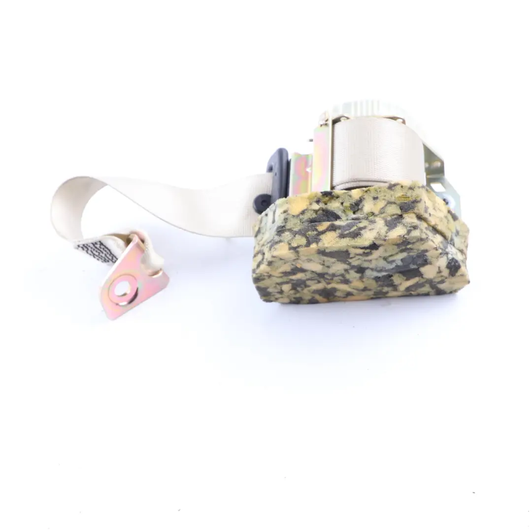 Mercedes W203 Seat Belt Rear Left N/S Safety Upper Belt Beige - SKU A2038608785-2 - Part number A2038608785