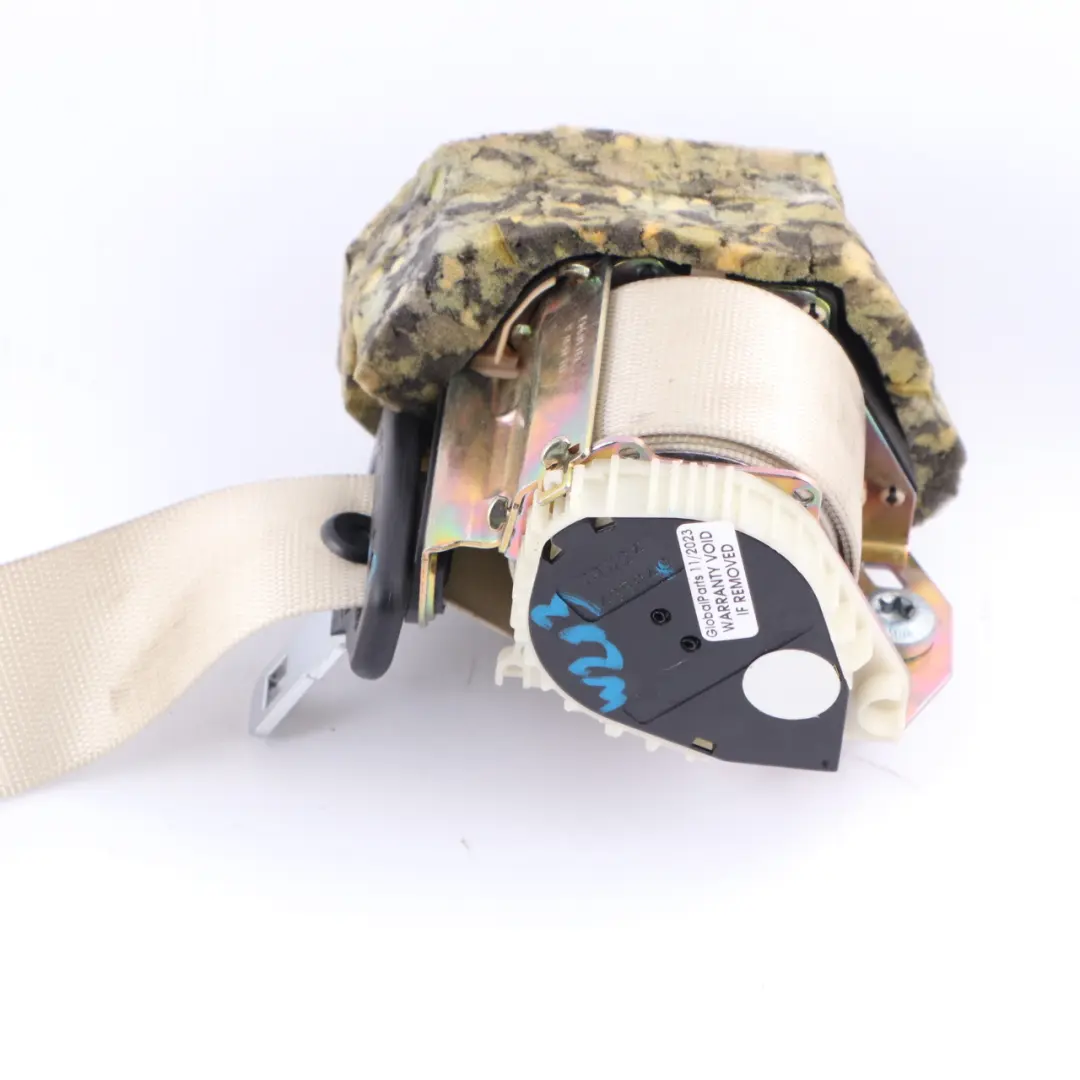 Belt Rear Right O/S Safety Upper Belt Beige to Mercedes W203 Seat with Part number A2038608885 Mercedes W203 Seat Belt Rear Right O/S Safety Upper Belt Beige - SKU A2038608885-2 - Part number A2038608885