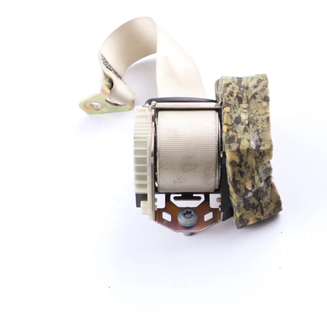 Belt Rear Right O/S Safety Upper Belt Beige to Mercedes W203 Seat with Part number A2038608885 Mercedes W203 Seat Belt Rear Right O/S Safety Upper Belt Beige - SKU A2038608885-2 - Part number A2038608885