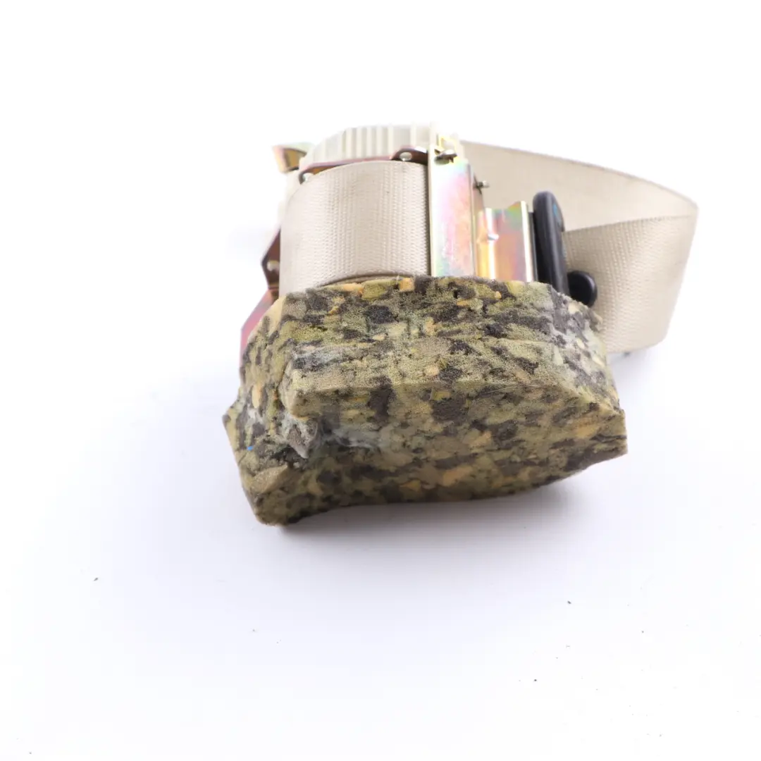 Belt Rear Right O/S Safety Upper Belt Beige to Mercedes W203 Seat with Part number A2038608885 Mercedes W203 Seat Belt Rear Right O/S Safety Upper Belt Beige - SKU A2038608885-2 - Part number A2038608885
