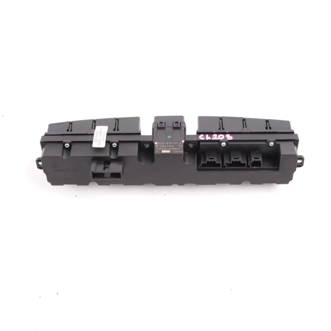 Mercedes W203 Switch Unit Control Panel Module Hazard Lock PDC ESP - SKU A2038700151 - Part number A2038700151