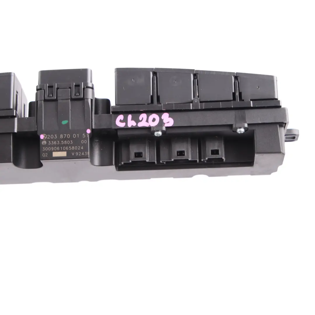 Mercedes W203 Switch Unit Control Panel Module Hazard Lock PDC ESP - SKU A2038700151 - Part number A2038700151