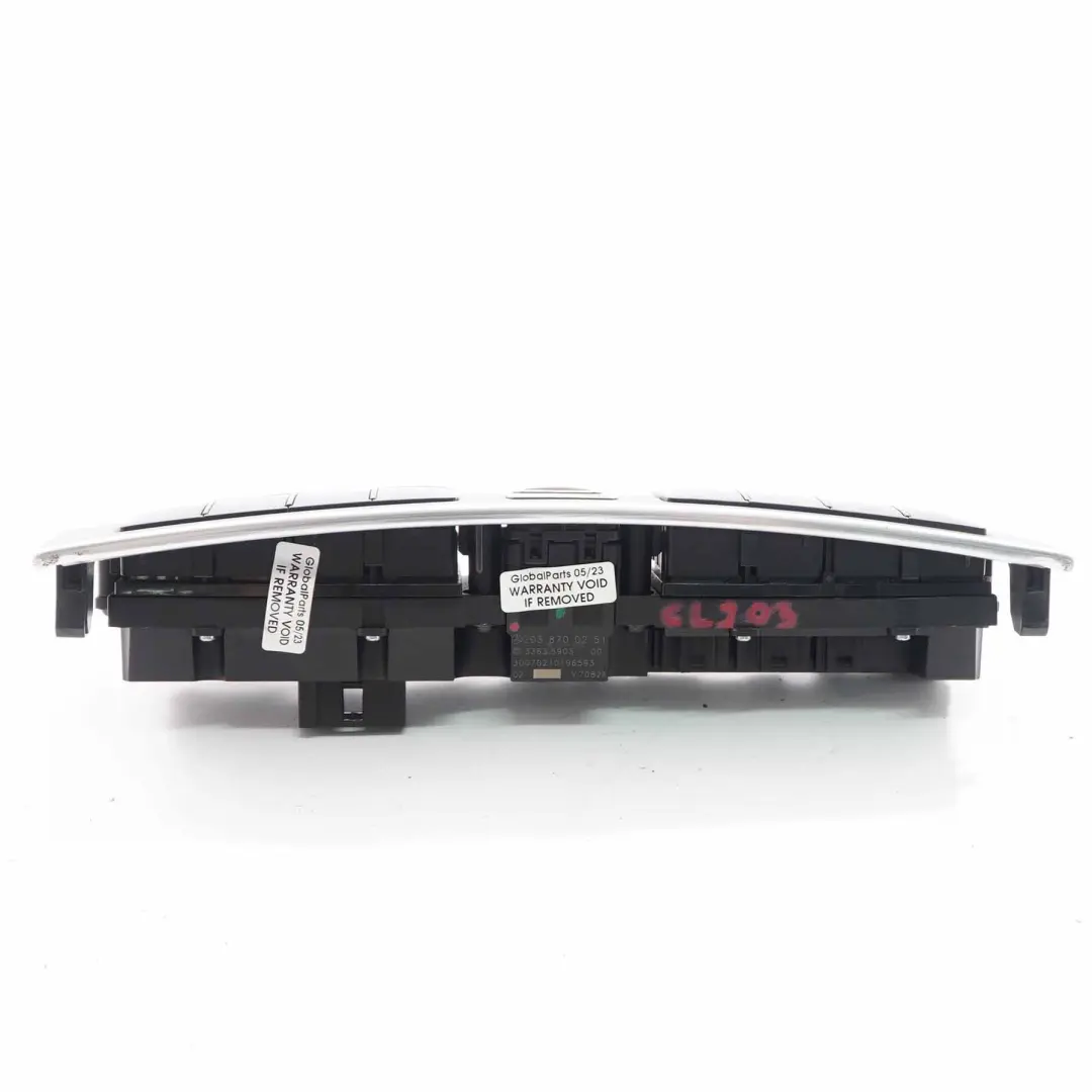 Panneau Commutateur Sièges Chauffants Couvercle pour Mercedes CL203 S203 à propos du numéro de pièce A2038700251 Mercedes CL203 S203 Panneau Commutateur Sièges Chauffants Couvercle - SKU A2038700251 - Numéro de pièce A2038700251