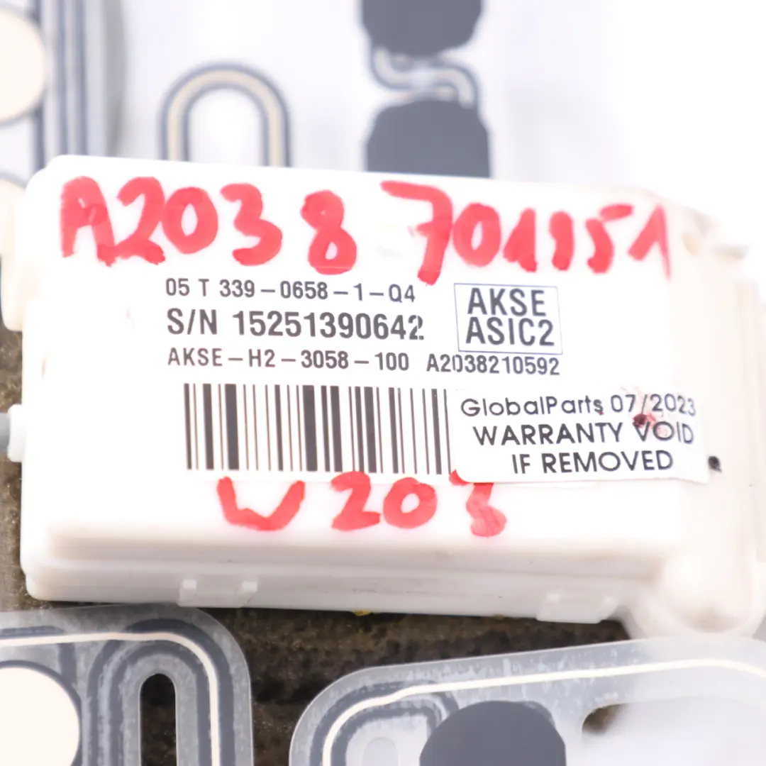 Mata Zajętości Fotela do Mercedes W203 o numerze A2038701951 Mercedes W203 Mata Zajętości Fotela - SKU A2038701951 - Numer Części A2038701951