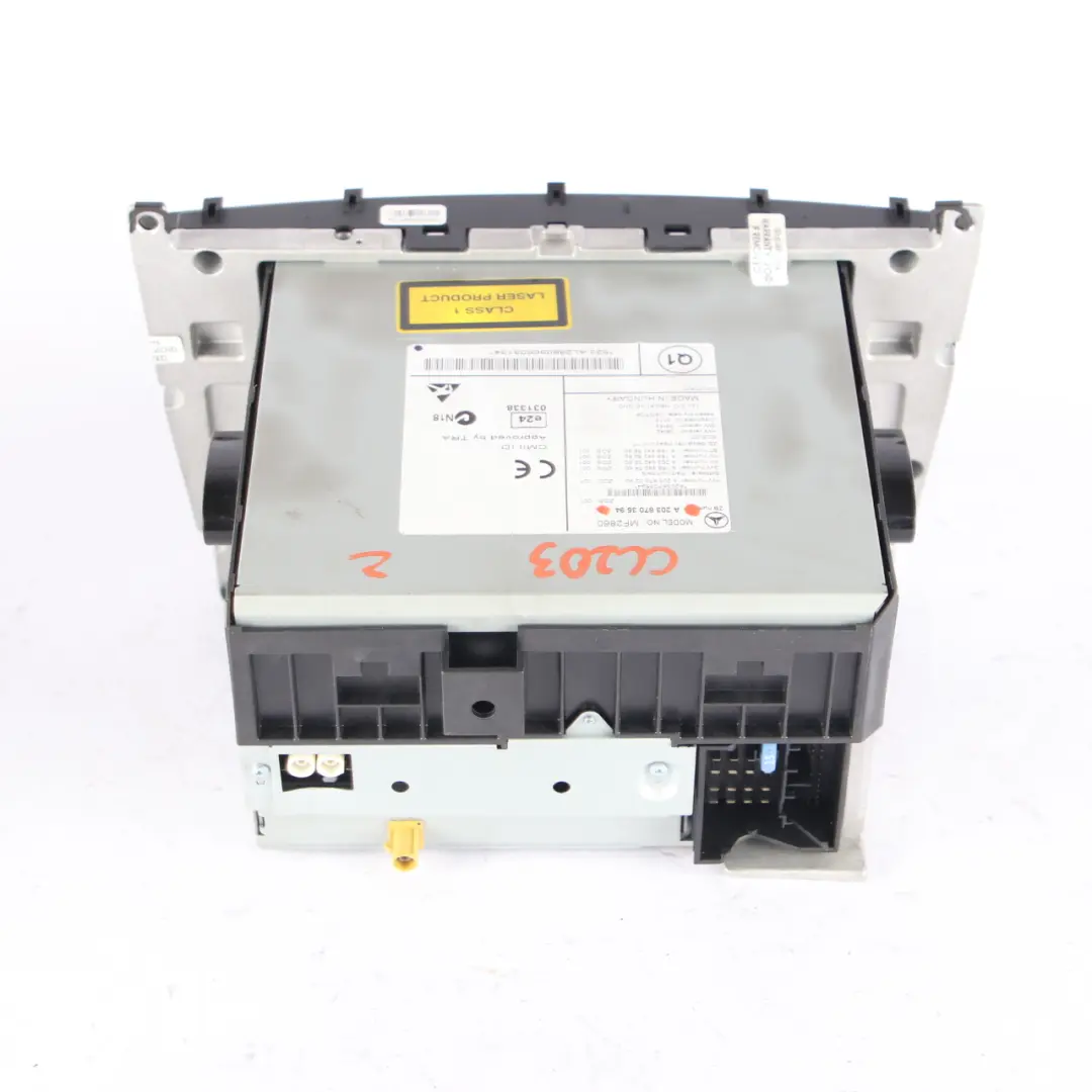 Unité Principale Lecteur CD Radio Audio Contrôle pour Mercedes CL203 CLC à propos du numéro de pièce A2038703594 Mercedes CL203 CLC Unité Principale Lecteur CD Radio Audio Contrôle - SKU A2038703594 - Numéro de pièce A2038703594