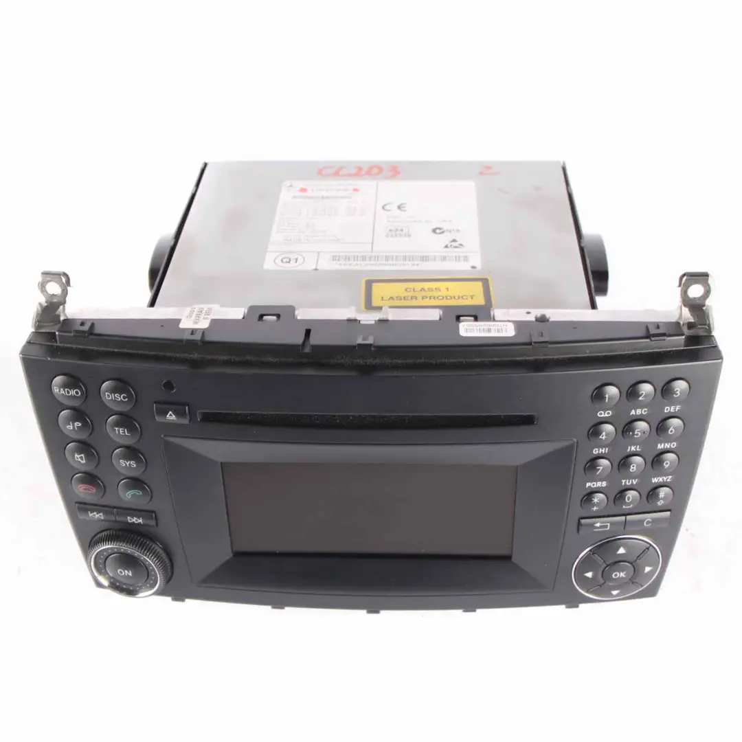 Unità Principale Lettore CD Radio Audio Controller per Mercedes CL203 con numero di parte A2038703594 Mercedes CL203 Unità Principale Lettore CD Radio Audio Controller - SKU A2038703594 - Numero di parte A2038703594