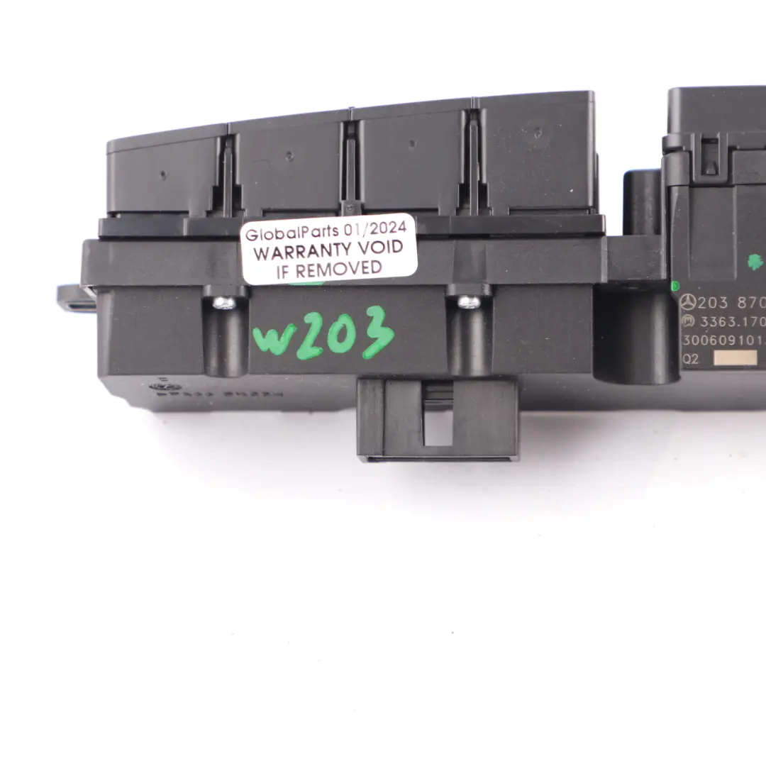 Mercedes W203 C209 Pannello Blocco Luci Emergenza Pulsante ESP - SKU A2038706310 - Numero di parte A2038706310
