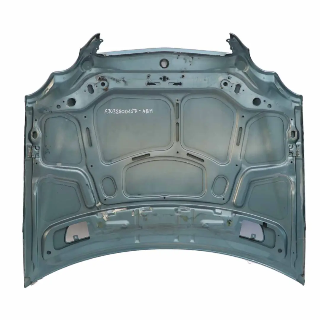 Mercedes W203 Hood Bonnet Trim Panel Covering Obsidian Black Metallic - 197 - SKU A2038800157-ABM - Part number A2038800157