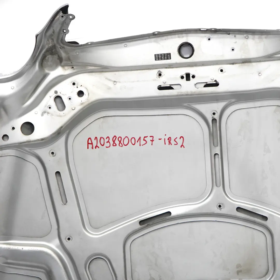Mercedes W203 Hood Bonnet Trim Panel Covering Iridium Silver Metallic - 775 - SKU A2038800157-IRS2 - Part number A2038800157