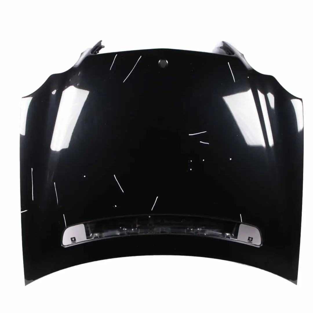 Hood Bonnet Trim Panel Covering Obsidian Black Metallic - 197 to Mercedes W203 with Part number A2038800157 Mercedes W203 Hood Bonnet Trim Panel Covering Obsidian Black Metallic - 197 - SKU A2038800157-OB - Part number A2038800157