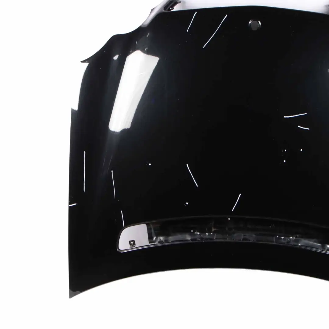 Mercedes W203 Hood Bonnet Trim Panel Covering Obsidian Black Metallic - 197 - SKU A2038800157-OB - Part number A2038800157