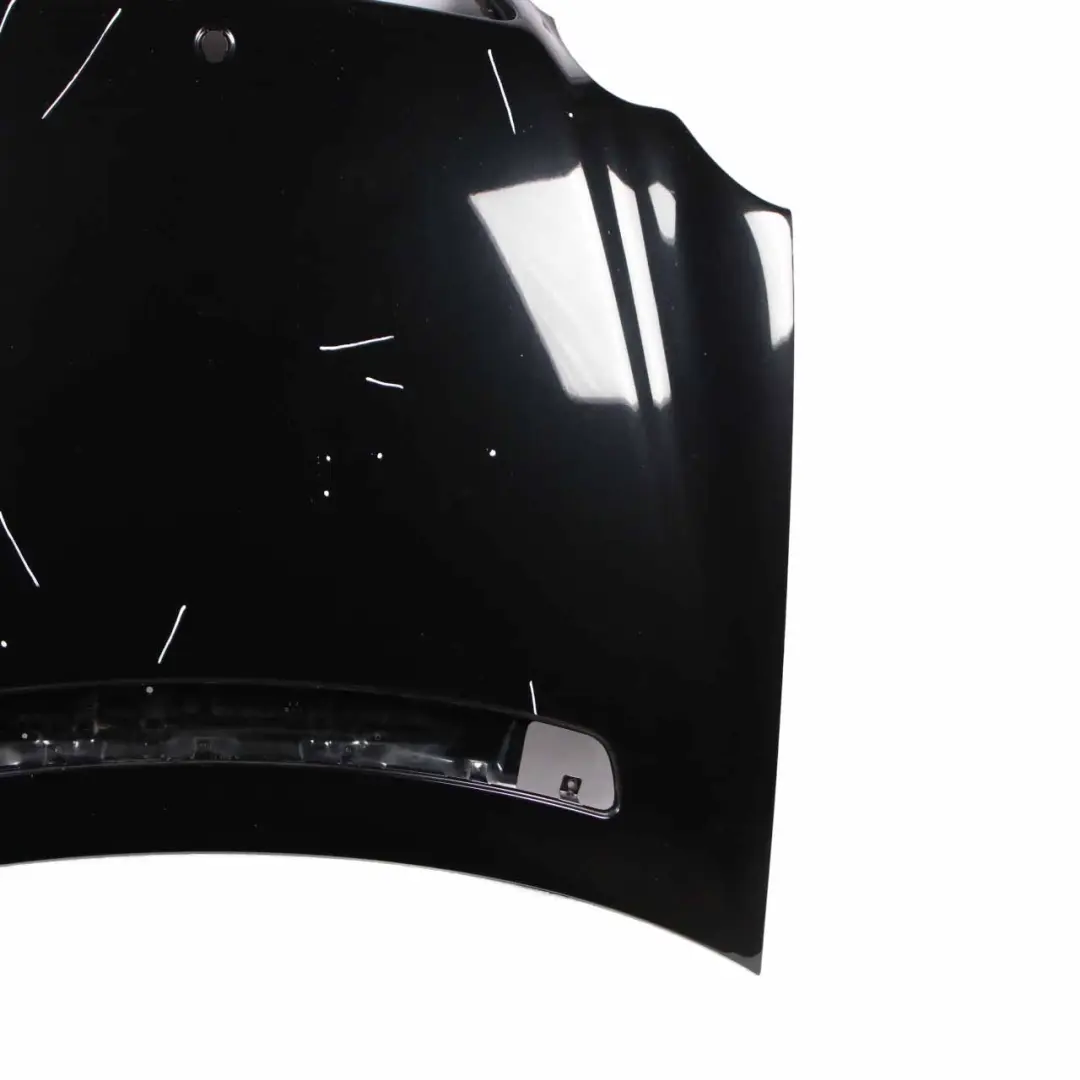 Mercedes W203 Hood Bonnet Trim Panel Covering Obsidian Black Metallic - 197 - SKU A2038800157-OB - Part number A2038800157