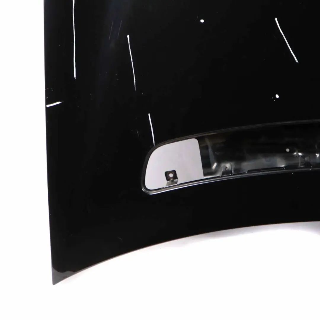 Hood Bonnet Trim Panel Covering Obsidian Black Metallic - 197 to Mercedes W203 with Part number A2038800157 Mercedes W203 Hood Bonnet Trim Panel Covering Obsidian Black Metallic - 197 - SKU A2038800157-OB - Part number A2038800157