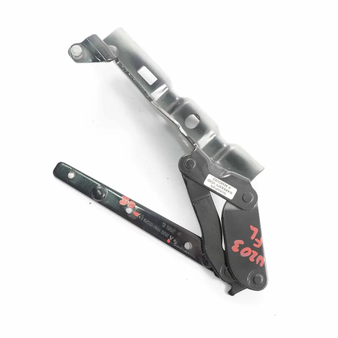 Mercedes W203 Cerniera Cofano Sinistra Anteriore Nero Ossidiana Metallizzato 197 - SKU A2038800328-OB - Numero di parte A2038800328