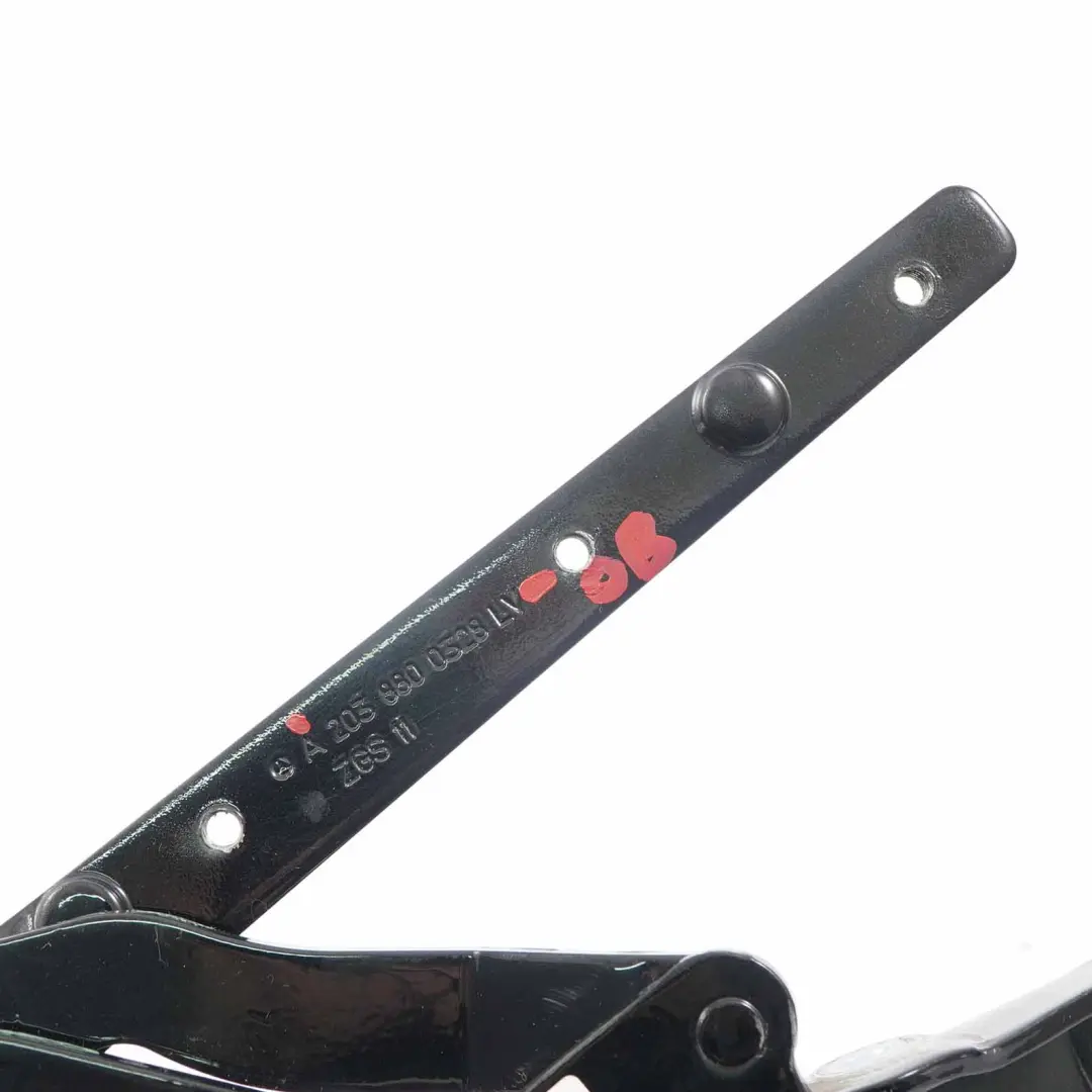 Mercedes W203 Cerniera Cofano Sinistra Anteriore Nero Ossidiana Metallizzato 197 - SKU A2038800328-OB - Numero di parte A2038800328