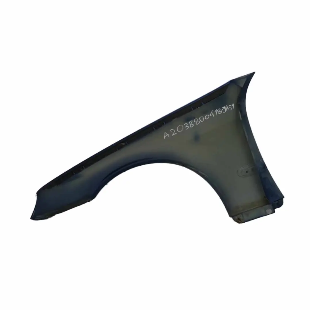 Side Panel Front Right O/S Wing Fender Jaspisblau Blue 345 to Mercedes CL203 with Part number A2038800418 Mercedes CL203 Side Panel Front Right O/S Wing Fender Jaspisblau Blue 345 - SKU A2038800418-JAS1 - Part number A2038800418