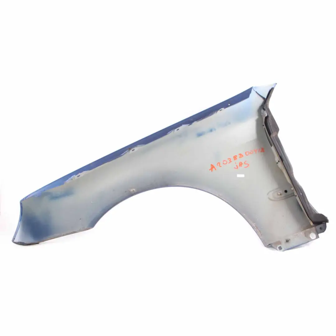 Front Right O/S Side Panel Wing Fender Jaspisblau Blue 345 to Mercedes CL203 with Part number A2038800418 Mercedes CL203 Front Right O/S Side Panel Wing Fender Jaspisblau Blue 345 - SKU A2038800418-JAS - Part number A2038800418