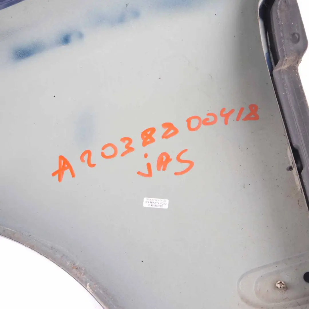 Mercedes CL203 Front Right O/S Side Panel Wing Fender Jaspisblau Blue 345 - SKU A2038800418-JAS - Part number A2038800418