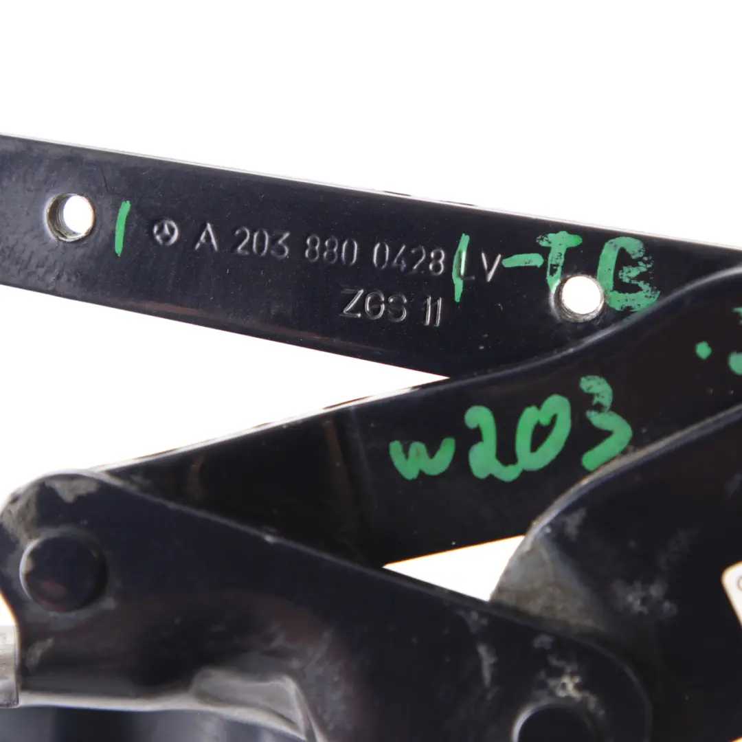 Classe C W203 Cerniera destra O/S Cofano anteriore Blu Tanzanite - 359 per Mercedes con numero di parte A2038800428 Mercedes Classe C W203 Cerniera destra O/S Cofano anteriore Blu Tanzanite - 359 - SKU A2038800428-TB - Numero di parte A2038800428