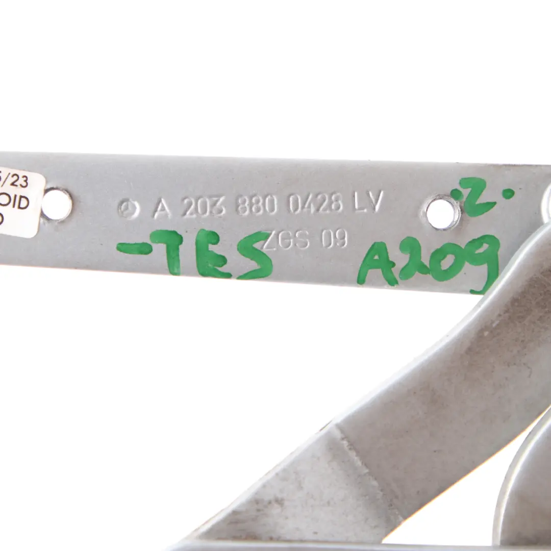 Mercedes W203 Hood Bonnet Hinge Front Right O/S Tellurium Silver 762 - SKU A2038800428-TES - Part number A2038800428
